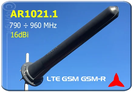 AR1021.1 Yagi directional antenna 790 - 960 MHz LTE- GSM - GSM-R 16 dBi