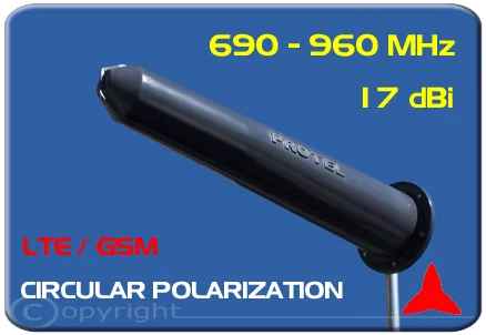 Antenna LTE GSM polarizzazione Circolare 690-960Mhz Protel