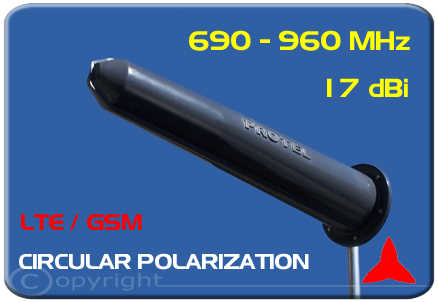 Antenna LTE GSM polarizzazione Circolare 690-960Mhz Protel